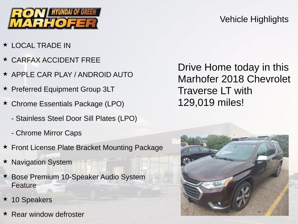 Used 2018 Chevrolet Traverse LT AWD/4WD image 14
