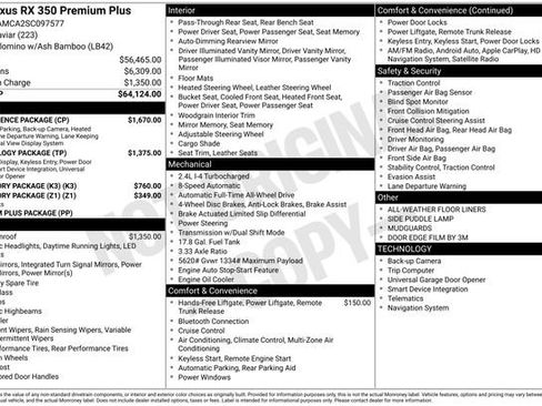Used 2025 Lexus RX 350 Premium Plus w/ Convenience Package image 3