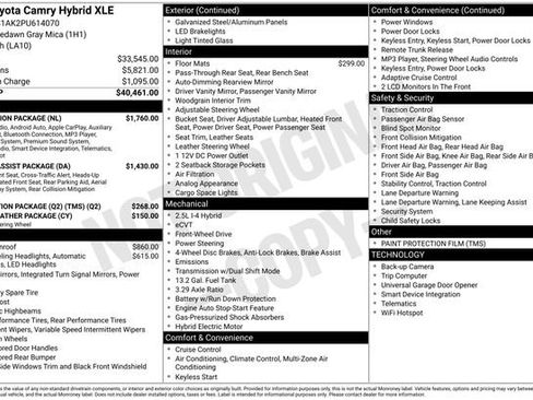 Used 2023 Toyota Camry XLE w/ Navigation Package image 1