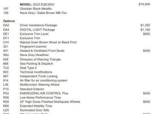 Certified 2023 Mercedes-Benz EQE 350+ Sedan image 3