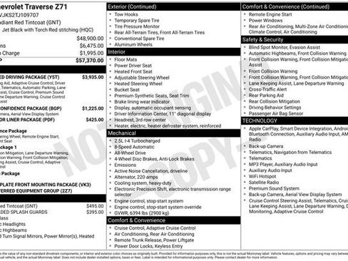 Used 2026 Chevrolet Traverse Z71 w/ Enhanced Driving Package AWD/4WD image 17