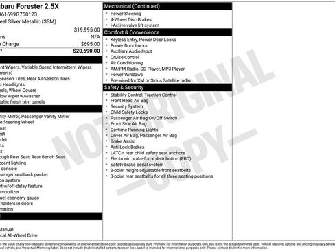 Used 2009 Subaru Forester 2.5X image 10