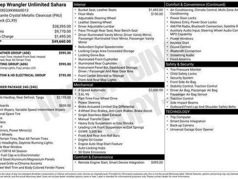 Used 2019 Jeep Wrangler Unlimited Sahara w/ LED Lighting Group image 16