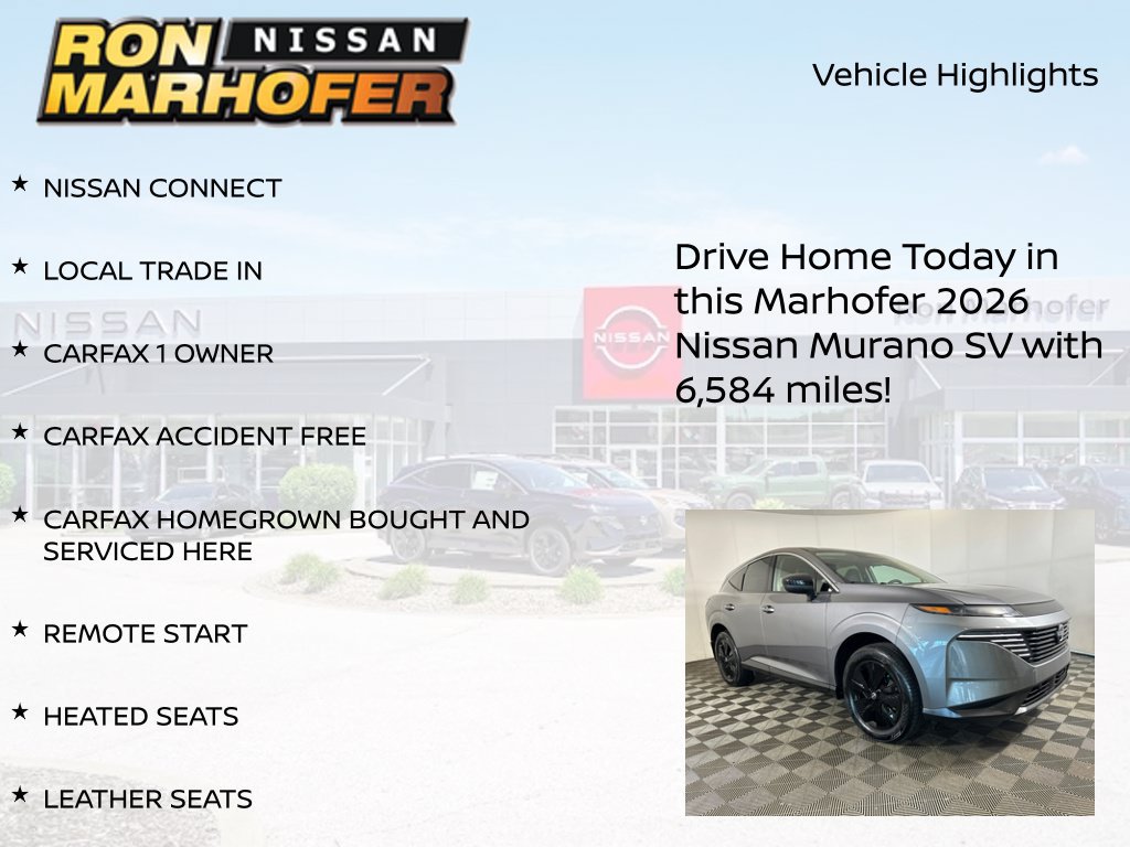 Certified 2026 Nissan Murano SV AWD/4WD image 16