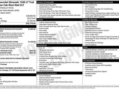 Used 2020 Chevrolet Silverado 1500 LT Trail Boss AWD/4WD image 1