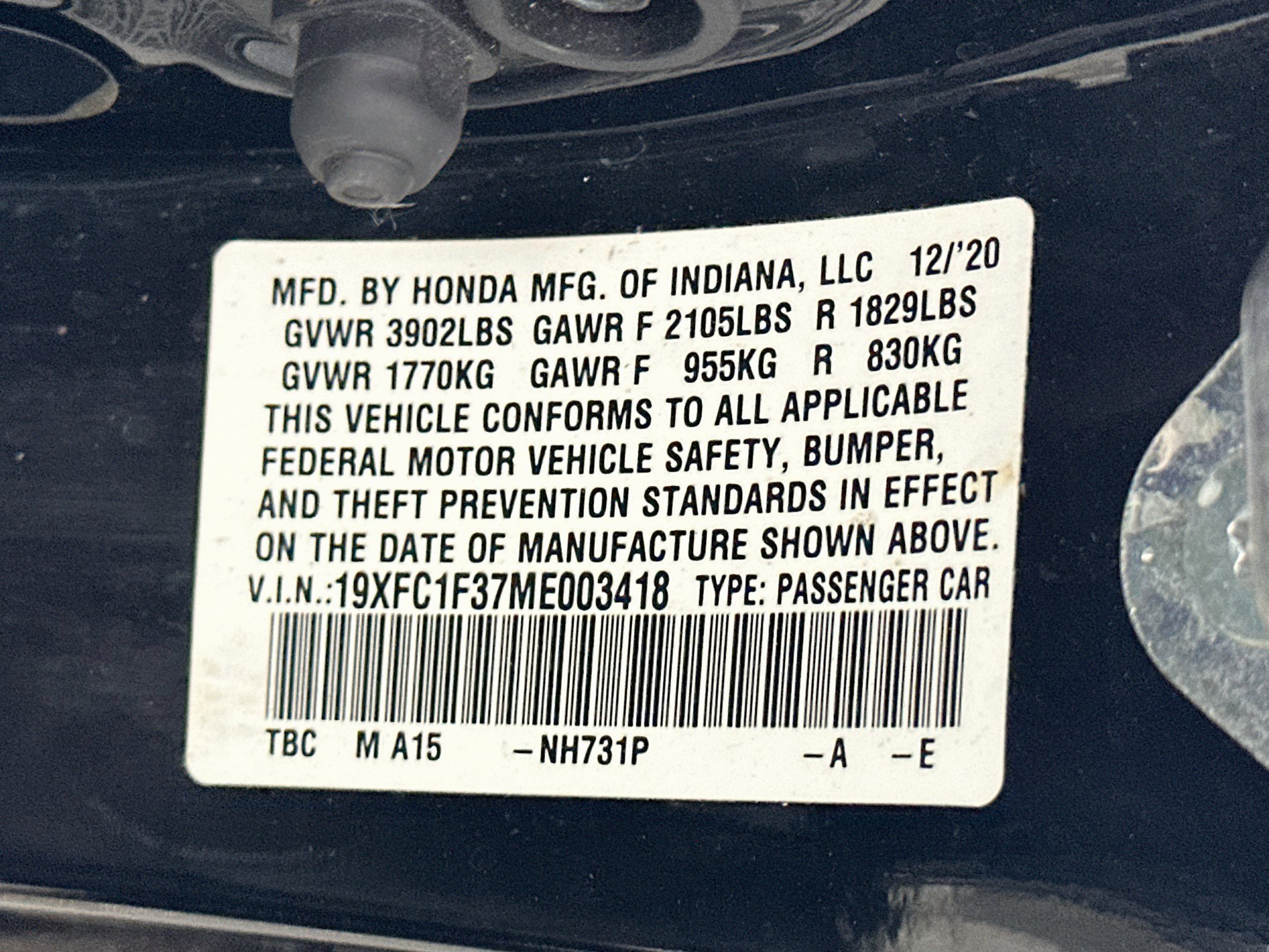 Used 2021 Honda Civic EX image 12