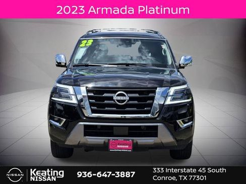 Certified 2023 Nissan Armada Platinum w/ Captain's Chairs Package RWD image 2