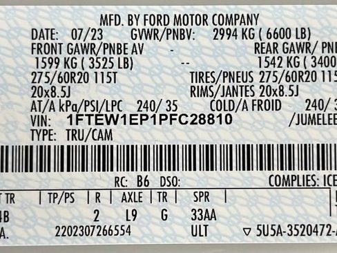 Used 2023 Ford F150 XLT w/ Equipment Group 302A High AWD/4WD image 61