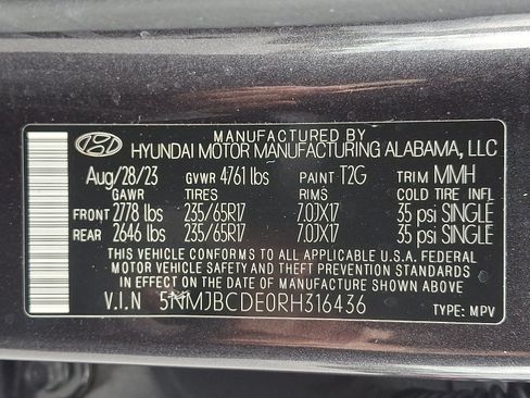 Certified 2024 Hyundai Tucson SEL AWD/4WD image 28