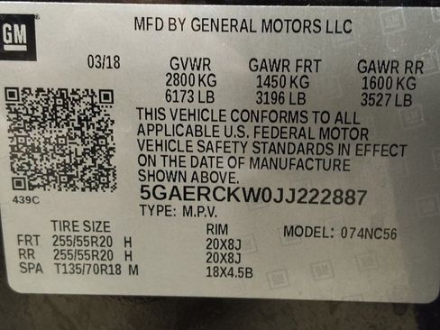 Used 2018 Buick Enclave Premium w/ Experience Buick Package FWD image 33