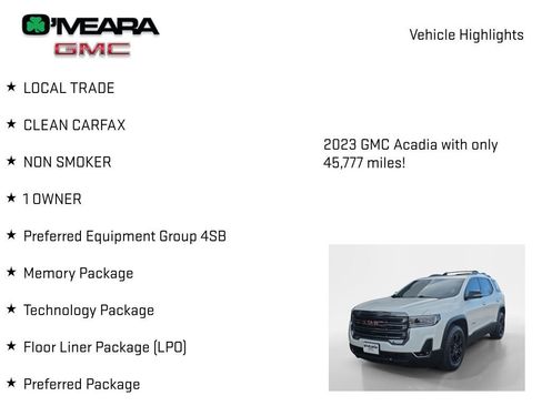 Used 2023 GMC Acadia AT4 w/ Technology Package image 8