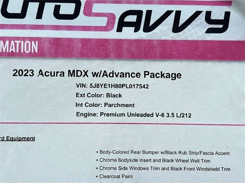 Used 2023 Acura MDX SH-AWD w/ Advance Package image 35