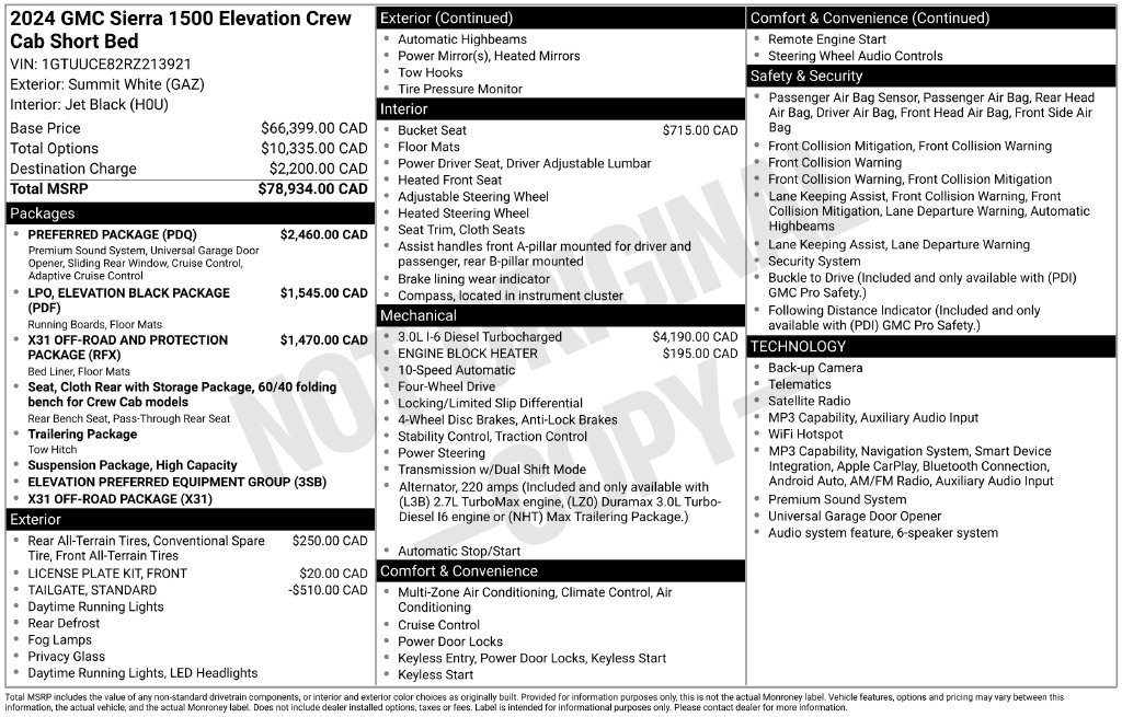 Used 2024 GMC Sierra 1500 Elevation w/ Preferred Package AWD/4WD image 22
