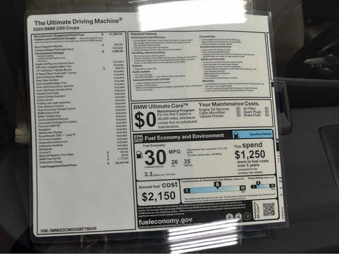 New 2025 BMW 230i Coupe image 16