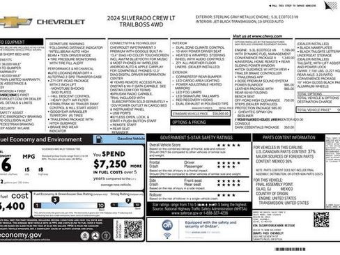 Used 2024 Chevrolet Silverado 1500 LT Trail Boss w/ Convenience Package II AWD/4WD image 5