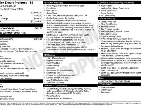 Used 2019 Buick Encore Preferred w/ Safety Package FWD image 2