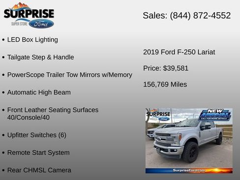 Used 2019 Ford F250 Lariat w/ Lariat Ultimate Package AWD/4WD image 18