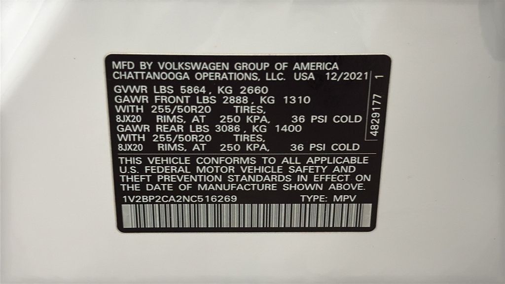 Used 2022 Volkswagen Atlas SEL AWD/4WD image 30
