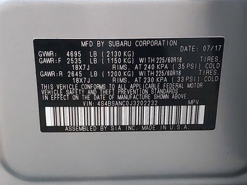 Used 2018 Subaru Outback 2.5i Limited image 38