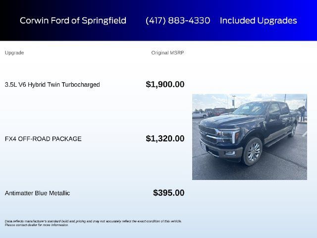 Used 2025 Ford F150 King Ranch w/ FX4 Off-Road Package AWD/4WD image 6