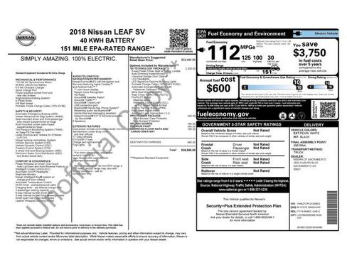 Used 2018 Nissan Leaf SV w/ SV Technology Package FWD image 38