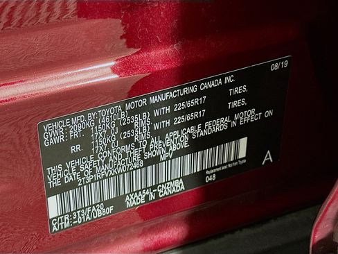 Used 2019 Toyota RAV4 XLE w/ Convenience Package AWD/4WD image 12