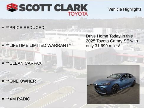 Used 2025 Toyota Camry SE FWD image 12