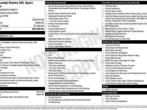 New 2026 Hyundai Elantra SEL Sport Premium FWD image 4