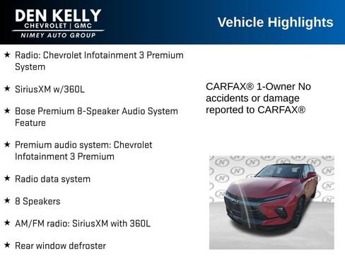 Used 2023 Chevrolet Blazer RS w/ Driver Confidence II Package AWD/4WD image 16