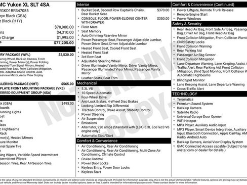Used 2024 GMC Yukon XL SLT w/ SLT Luxury Package AWD/4WD image 15