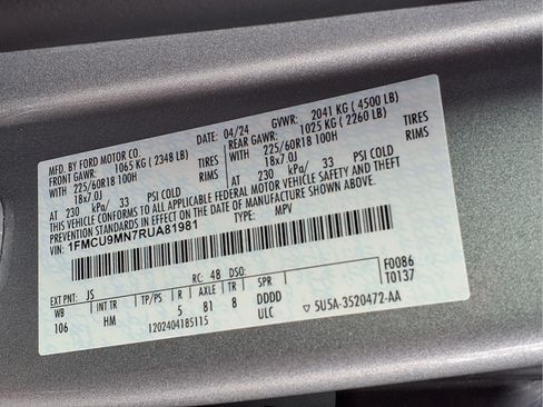 Used 2024 Ford Escape ST-Line w/ Tech Pack #1 AWD/4WD image 22
