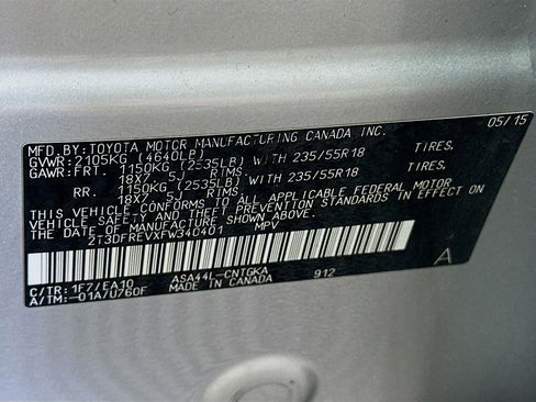 Used 2015 Toyota RAV4 Limited AWD/4WD image 12