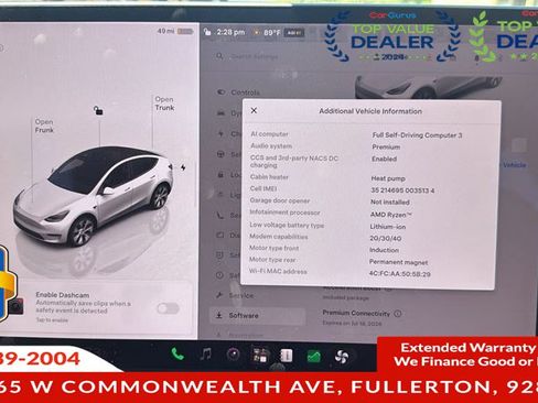 Used 2022 Tesla Model Y Long Range AWD/4WD image 3