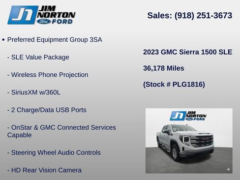 Used 2023 GMC Sierra 1500 SLE AWD/4WD image 15