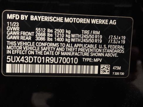 Certified 2024 BMW X4 M40i w/ Parking Assistance Package image 22