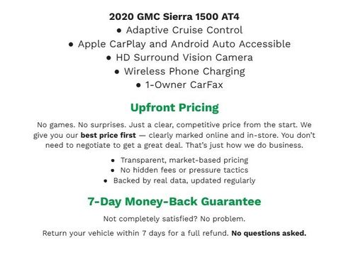 Used 2020 GMC Sierra 1500 AT4 w/ AT4 Premium Package AWD/4WD image 2