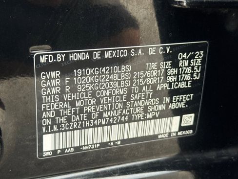 Certified 2023 Honda HR-V LX image 28