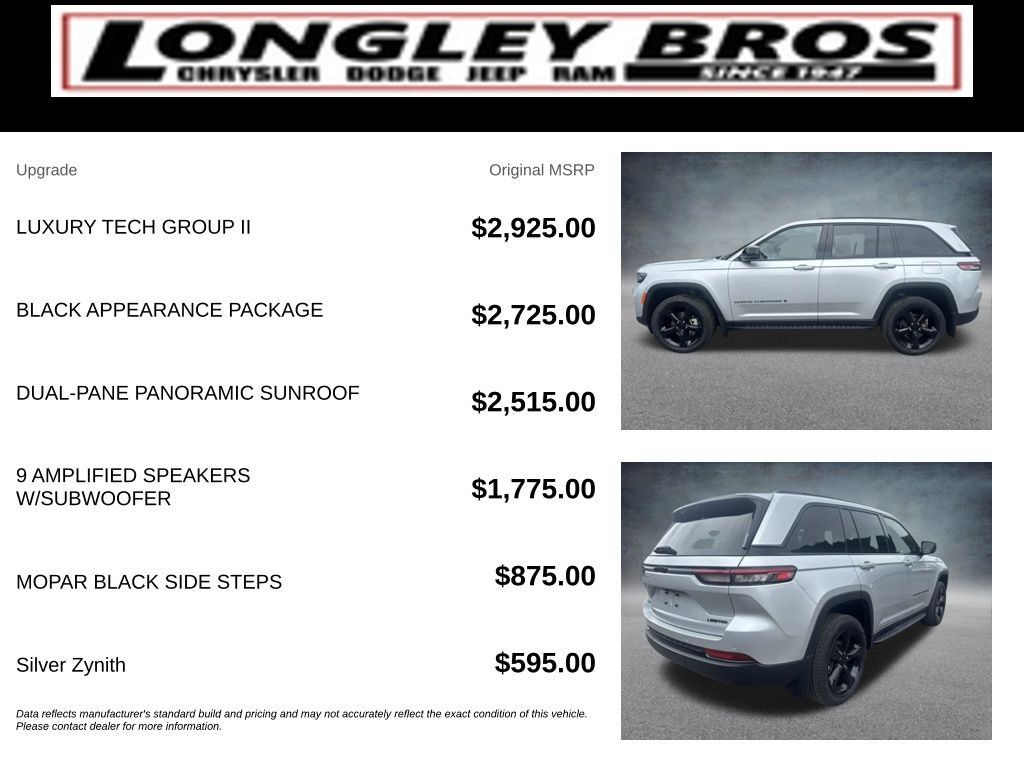 Used 2025 Jeep Grand Cherokee Limited w/ Luxury Tech Group II AWD/4WD image 6