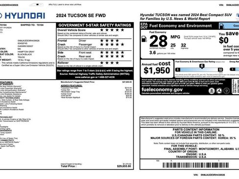 Certified 2024 Hyundai Tucson SE image 3