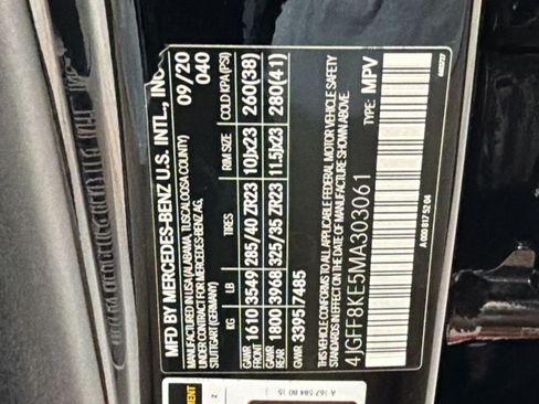 Certified 2021 Mercedes-Benz GLS 63 AMG 4MATIC w/ Acoustic Comfort Package image 26