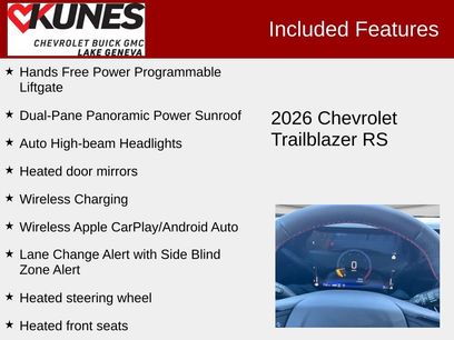 New 2026 Chevrolet TrailBlazer RS w/ Convenience Package