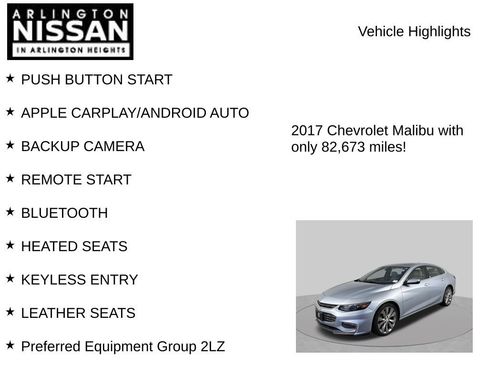 Used 2017 Chevrolet Malibu Premier w/ Premier Sun and Wheel Package FWD image 7