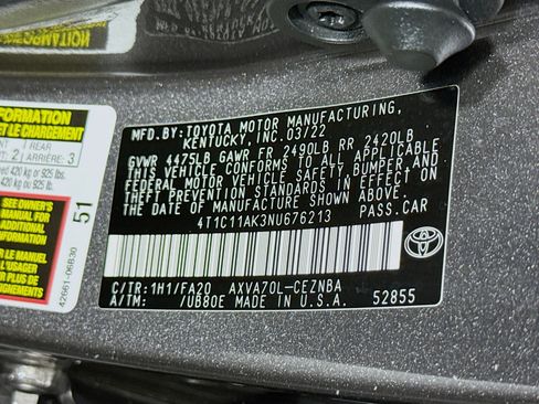 Used 2022 Toyota Camry LE FWD image 39