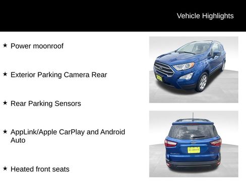 Used 2021 Ford EcoSport SE w/ Interior Protection Package FWD image 38