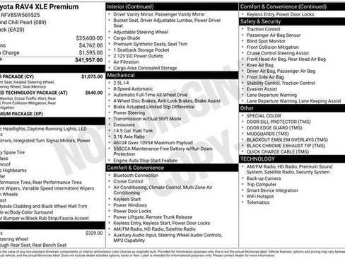 Certified 2025 Toyota RAV4 XLE Premium w/ Weather Package AWD/4WD image 47
