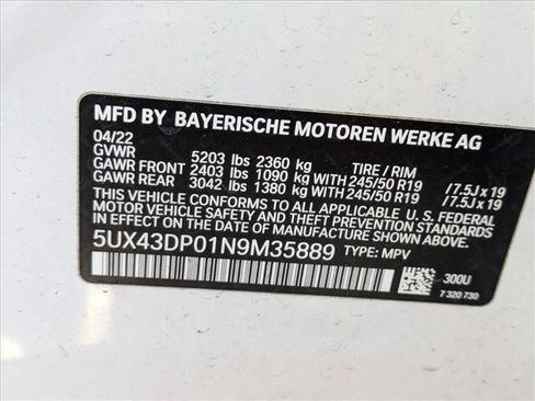 Used 2022 BMW X3 sDrive30i w/ Convenience Package image 17