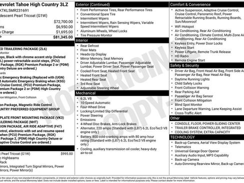 Used 2021 Chevrolet Tahoe High Country AWD/4WD image 35