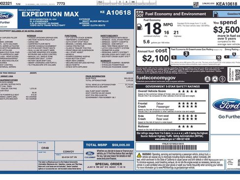 Used 2019 Ford Expedition Max XL AWD/4WD image 6