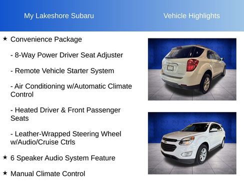 Used 2016 Chevrolet Equinox LT w/ Convenience Package AWD/4WD image 11