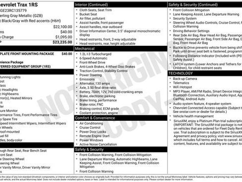 Used 2024 Chevrolet Trax RS FWD image 6
